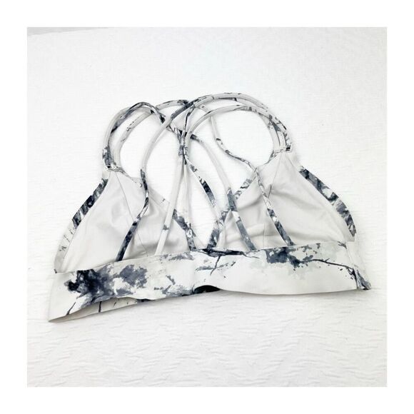 BUY 1 GET 1 FREE Victorias Secret snap bralette clouds tie dye white black trian - Picture 3 of 6